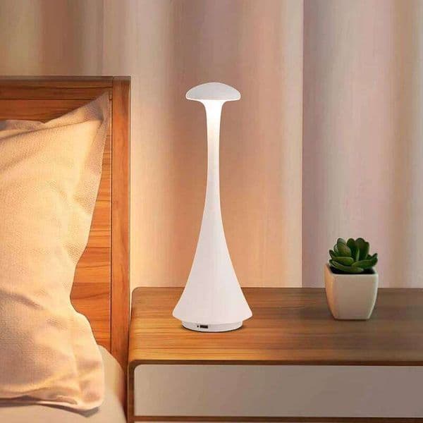 Rechargeable Portable LED Bedroom Atmosphere Desk With Touch Function Mushroom Head Desks Lamp 26H0127