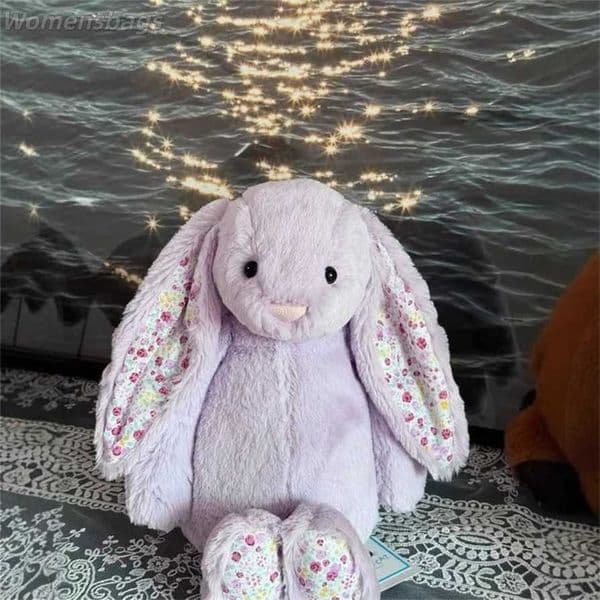 2026 of Purple Floral Bunny Easter Plush Bunny Toy Comfort Doll Plushie Domestic jellyscat Plush 100% Genuine sale