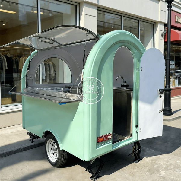 Fast Food Vending Cart Concession Catering Trailer Fully Equipped Outdoor Mobile Coffee Snack Food Truck With Full Kitchen
