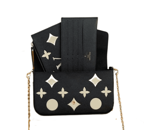 Felicie Designers Women Handbags Shoulder Bags Pochette s Lady Crossbody Highs Quality Classic Flowers Leather Messenger Totes Double Zip Purses M69977