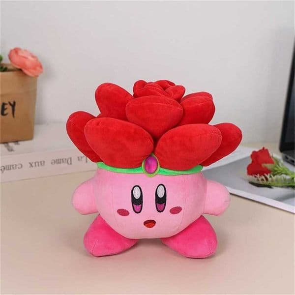 20cm Tall COS Rose Crown Star Kirby Valentines Day Gift Plush Toy 70% off Clearance Sale