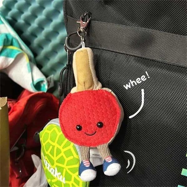 2026 Cartoon Creative Badminton Table Tennis Shape Plush Doll Pendant Keychain Doll Pendant Pendant Black Friday Big 100% Genuine sale