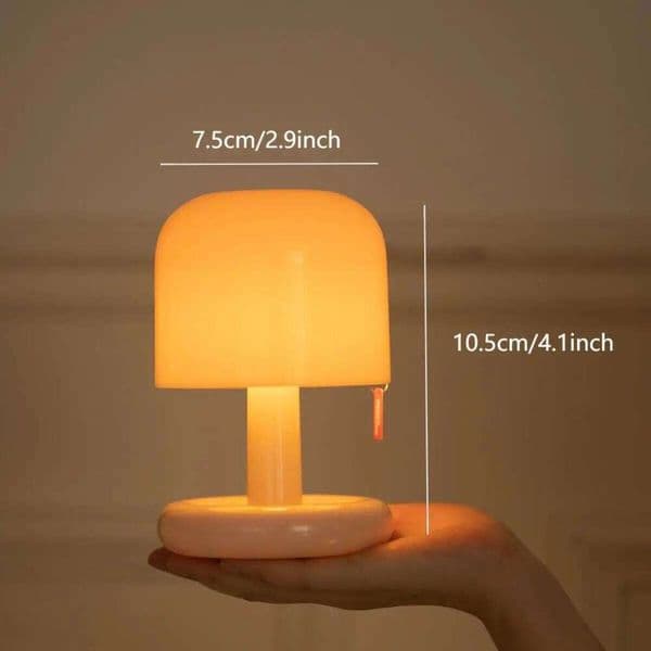 Mini Sunset Lamp Desktop Creative USB Rechargeable Ins Mushroom Style Led Night Light for Coffee Bar Home Decor Bedroom 26H0127