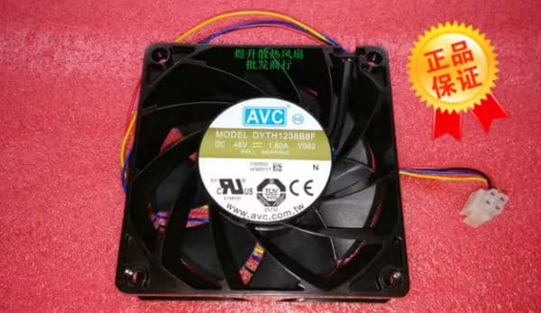 Original AVC 12038 DYTH1238B8F DC48V 1.80A Four-Wire Server Industrial Fan