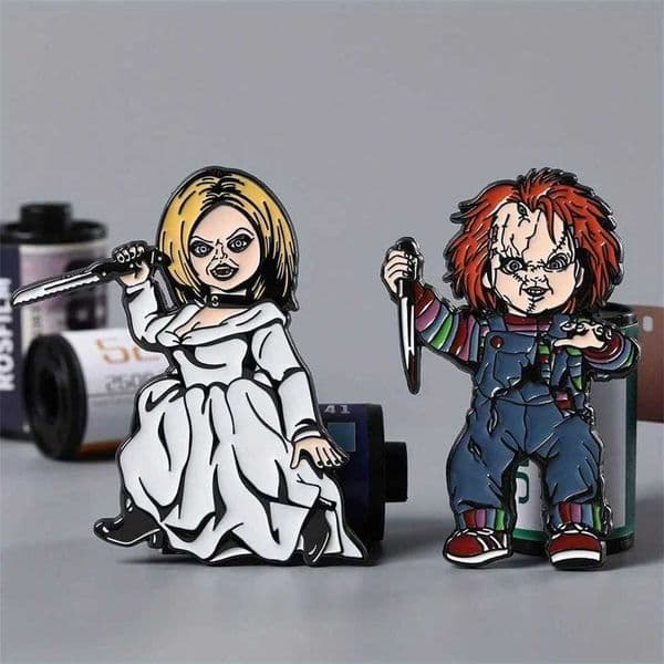 Halloween Enamel Lapel Brooch Horror Movie Childs Play Chucky Fans 70% off Clearance Sale