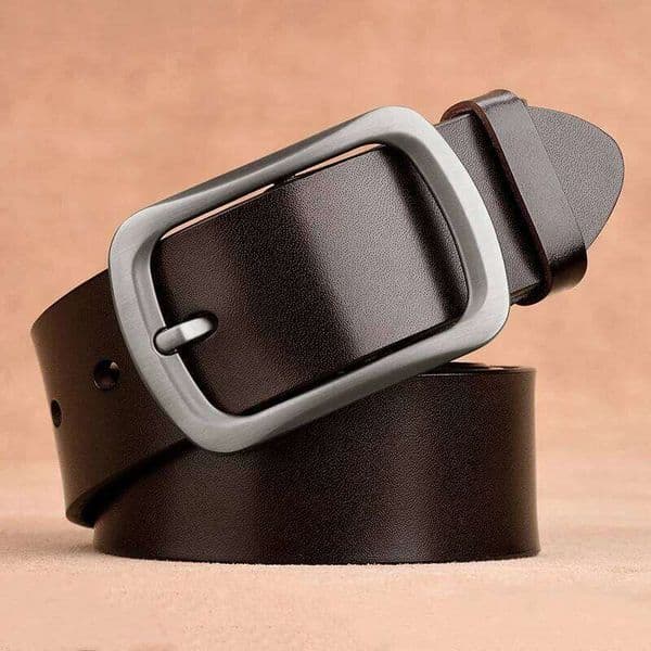 2026 CEXIKA Real Cow Genuine Leather Belt Men Plus Size 120 130 140 150 160 170cm Cowboy Cowskin Pin Buckle Waist Belts for Jeans 26Y0127
