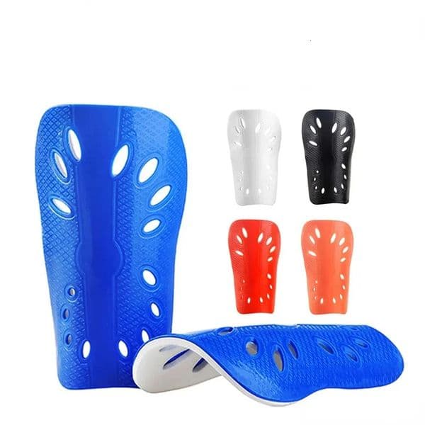 Football Shields Soccer Shin Guards Kits for Children Man 1pair Protective Gear Breathable Plastic Safety Pads 260106
