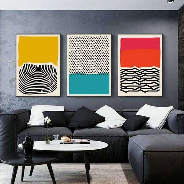 Wall Art Canvas Painting Home Decoration Multicolored Abstract Geomotric Picture Prints Nordic Posters Modern Living Room 26H0127