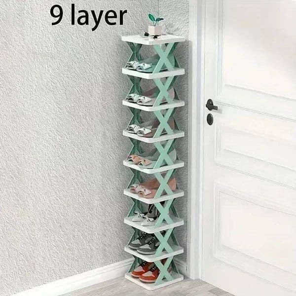1pc multi-layer plastic foldable detachable shoe rack saves family space and is suitable for corridor bedrooms. 26H0127