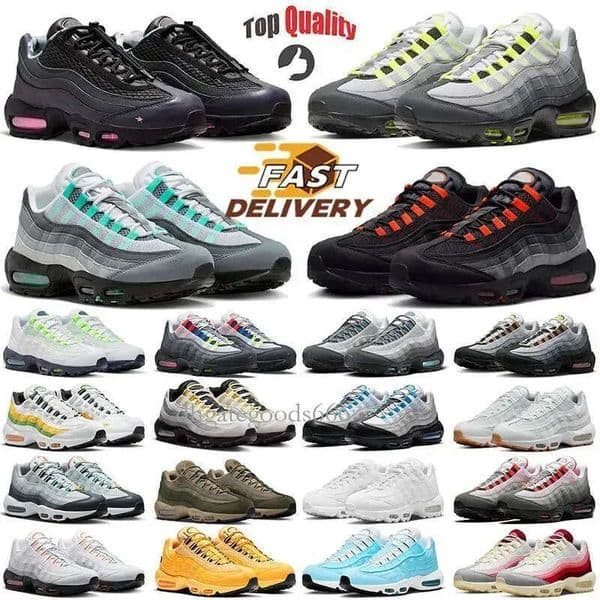 Casual Shoes Top Fashion Big Designer Men Women 95 Running 95s Neon Black Orange Pink Beam Hyper Turquoise Sketch Greedy 40 Mens Trainers Sneakers