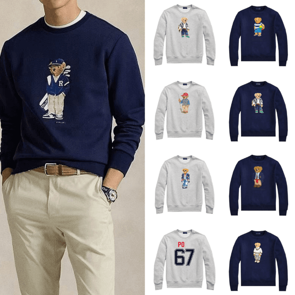 Men's Hoodies Bear Sweatshirts Luxury Fashion Jumpers Mens Clothing Classic Bear Logo Long Sleeve Pullover Man Casual Sportswear Crewneck Men Women Sweatshirts
