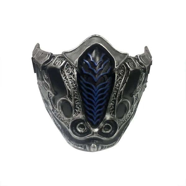 New Mortal Sub-Zero Scorpion Cosplay Props Anime Masks Halloween Game Kombat Role-playing Masque Half Face Mask 26Y0127