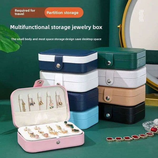 Medium Storage Simple Double-layer College Student Dormitory Exquisite Gorgeous Necklace Ring Packaging Box Jewelry 26H0128
