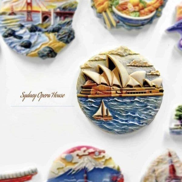 Sydney Opera House Refrigerator Home Decor Travel Art Magnetic Stickers Jewelry Gifts Handmade Souvenirs 26H0128
