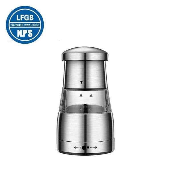 LFGB Certification Pure 304 Stainless Steel Kitchen Pepper Mill Thickness Adjustable Salt Grinder Fall Resistant Family Mincer 26Y0128
