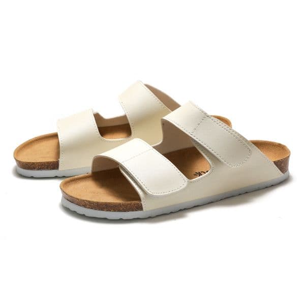 RUIZUSTOCK hot Free delivery Slippers Comfortable and fashionable cork slippers one to two with beach shoes frosted leather
