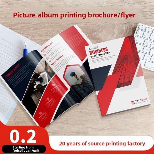 Album Brochure Production Picture Enterprise Company Manual Hardcover Book Printing Factory