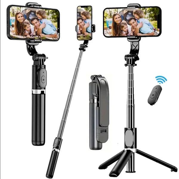 WO C01 Telescopic Selfie Stick Tripod Monopod Stand Mobile Phone Support Wireless Gimbal Stabilizer For iPhone Android Holder 260127