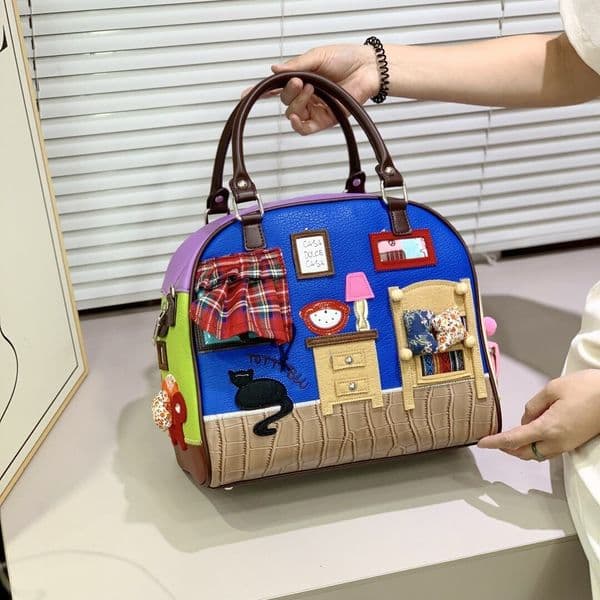 Wholesale Women's Handbags Luxury Bag Tote Crossbody Bags European And American Style Personalized Embroidered Women's Bags Creative Boston Women's Bags