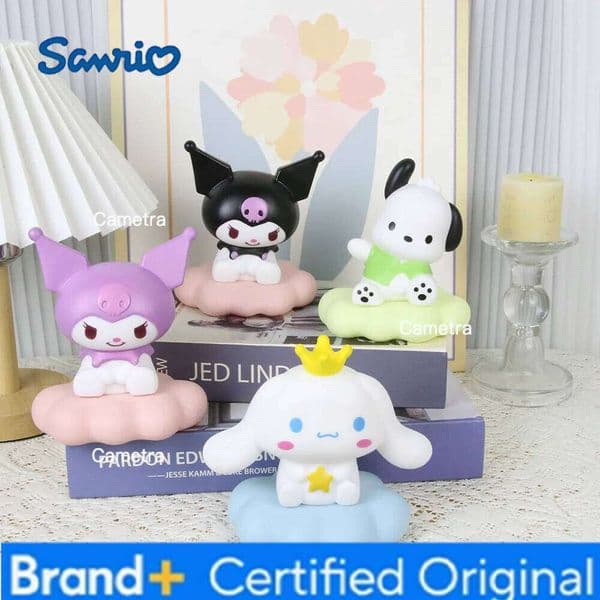 Sanrio In stock Kawaii s Night Enamel Cloud Cartoon Kuromi Cinnamoroll Pochacco Small Table Light Illuminating Decoration H2601281