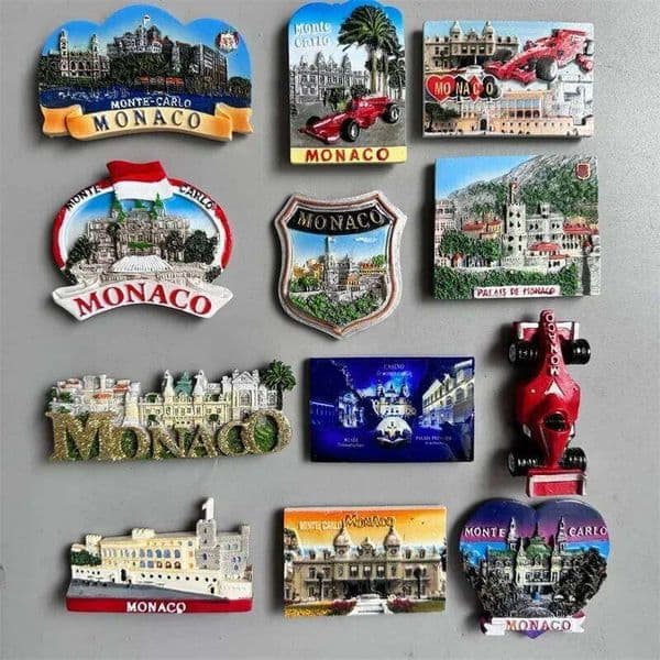 Monaco fridge Creative Travel souvenir gift resin UV magnet refrigerator magnets home decor collection 26H0128