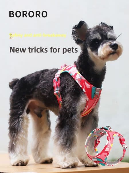 BORORO Pet Harness Vest Style for Small and Medium Dogs Dog Leash Walking Rope M260224