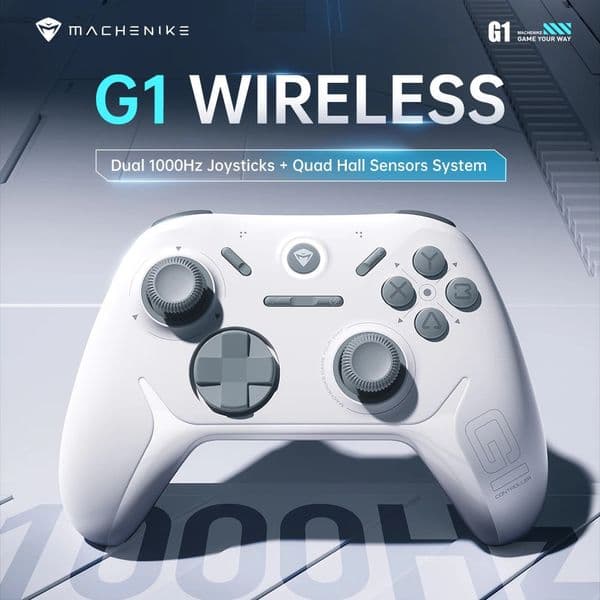 MACHENIKE G1 Wireless Gaming Controller with 1K Polling Rate Hall Effect Trigger Joystick For Nintendo Switch PC iOS Android 260127