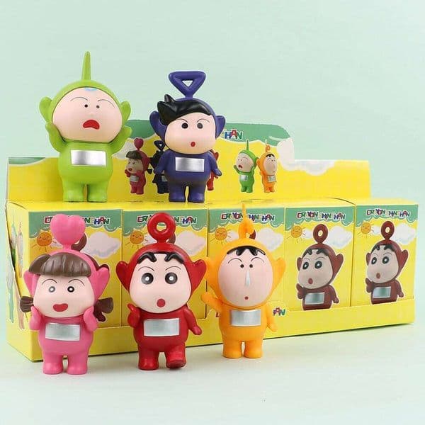 New 5pcs/set Anime Crayon Shin-chan COS Action Figure PVC Model Statue Toys Desk Decor Collection Gifts boxed Z260129