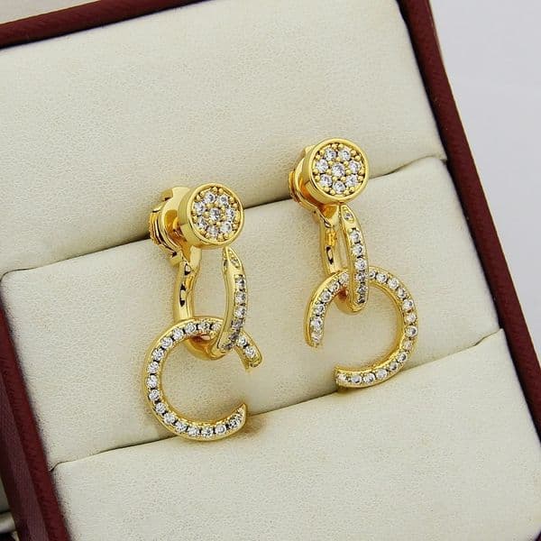 Earrings Classic Designer Letter Charm Gold Plated Ear Stud Earring For Women Wedding Party Fashion Jewelry5