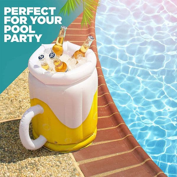Inflatable beer cup outdoor portable ice bucket beach pool party beer cooler ice cube refrigeration inflatable supplies
