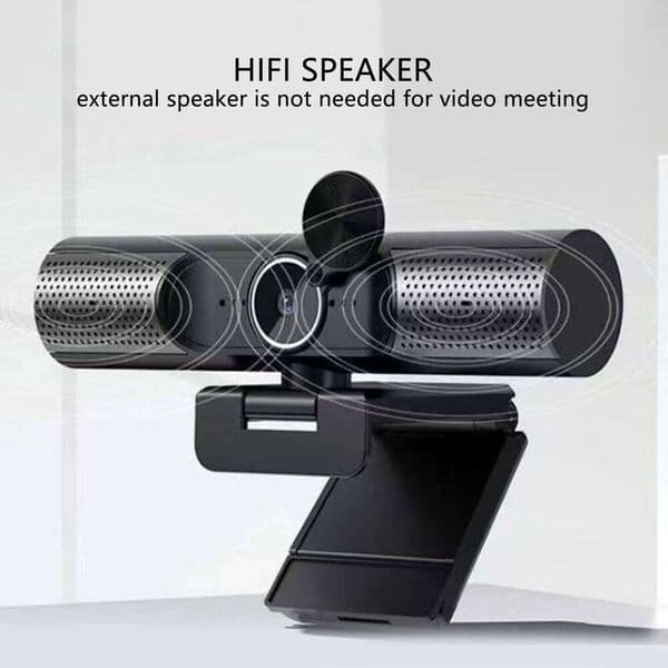 4K Web Cam USB Driver-free Webcam 2K 1080P 30fps Auto Focusing HiFi Speaker Noise Reduction Mic PC Camera for Laptop Video 26W0129