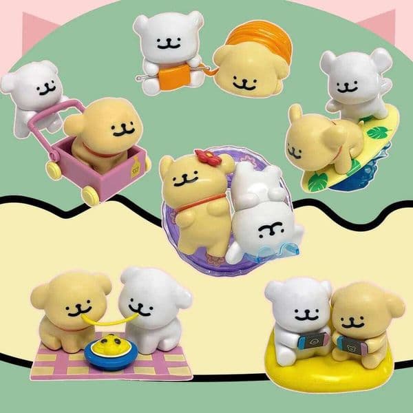 Line puppy figure blind box happy series cute trendy doll peripheral desktop car ornament 18+ 14+y Z260129