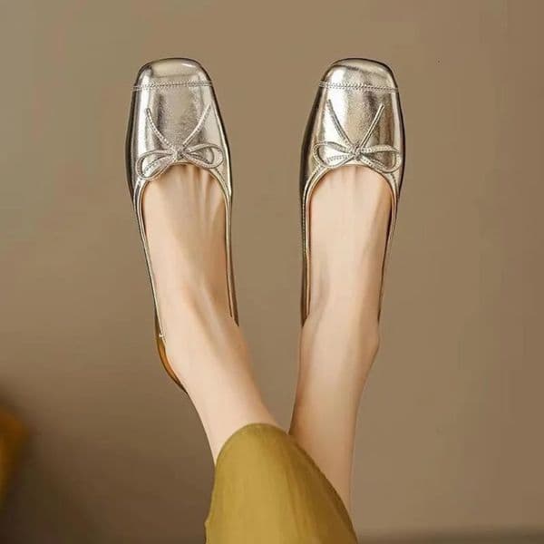 Women Flats Comfort Ballerina Flat Shoe Nonslip Ladies Loafers Elegant Bowknot Single Shoes Zapatos De Mujer 260126BANJIA