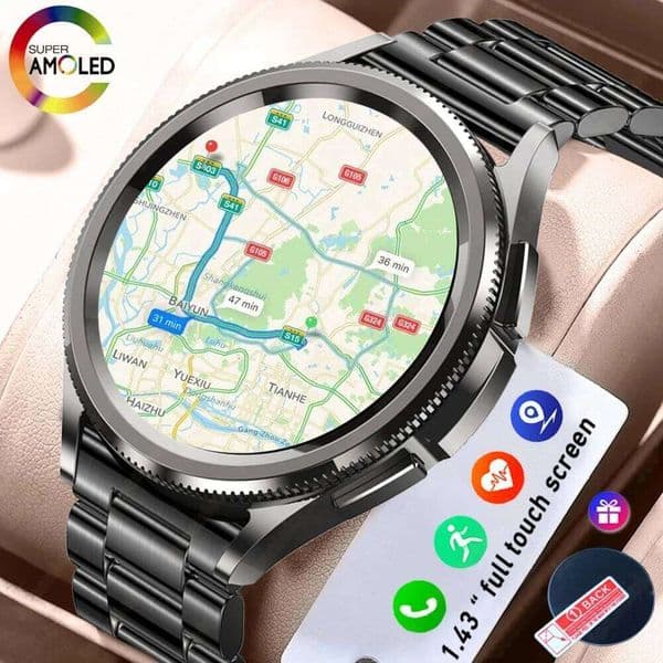 Classic Smart 6 Men Outdoor Sports Waterproof Watch 1.46 inch Health Monitoring ECG+PPG Heart Rate Smartwatch Android IOS X260128