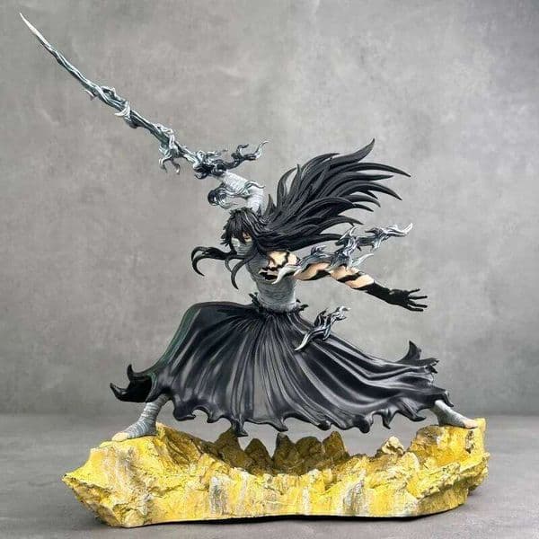 Bleach Anime Ichigo Kurosaki 24cm Moonless Combat Figure Model Statue Collectible Desktop Decor for Boys Gift Z260129