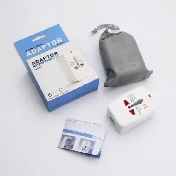 All In One Universal International Travel Power Plug Adapter AC Wall Adaptor Transformer With AU US UK EU Multifunction Socket Portable LL