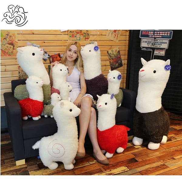 Creative Plush Toy Doll Alpaca Pillow Cute Dolls Ragdoll Plushs Toys Sleeping Weeping Willow Children Christmas Birthday Gifts