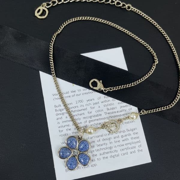 High Quality Choker Designer Jewelry Earrings Bracelet Classic Letter Pendant Copper Chains for Women Necklace Jewelry Gifts