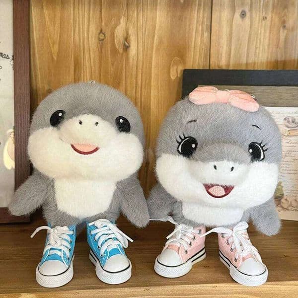 Cute Shoe Wearing Shark Interesting Tung Sahur Plush Game Peripherals Stuffed Toys For Kid Birthday Gifts C260130