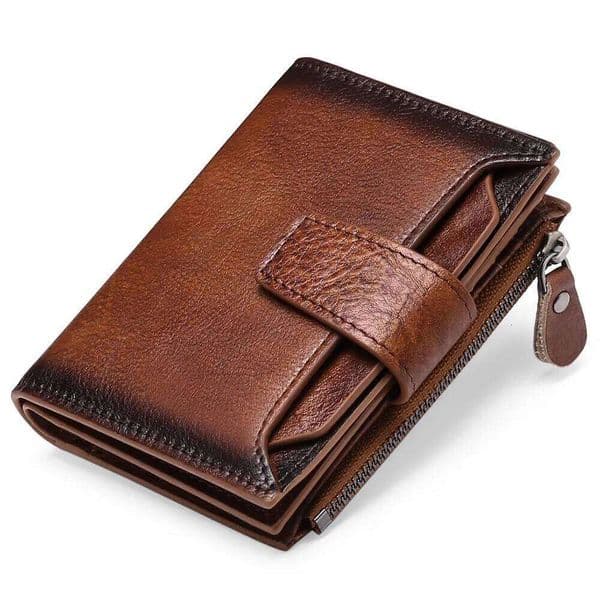 RFID Men Short Leather Men's Head Layer Cowhide Fashion Casual Wallet Coin Purse Driver's License CardHolderWallet Z260130