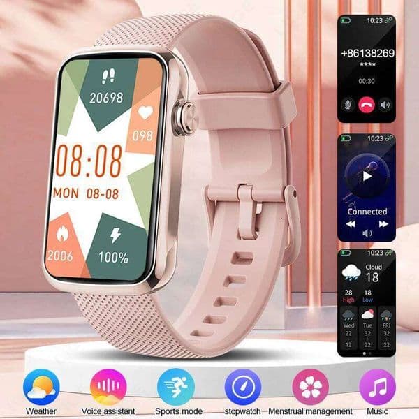LIGE All-day Dynamic Heart Rate Monitoring Smartwatch Calling Multisport Mode Smart AI Watch For Man Woman Z260129