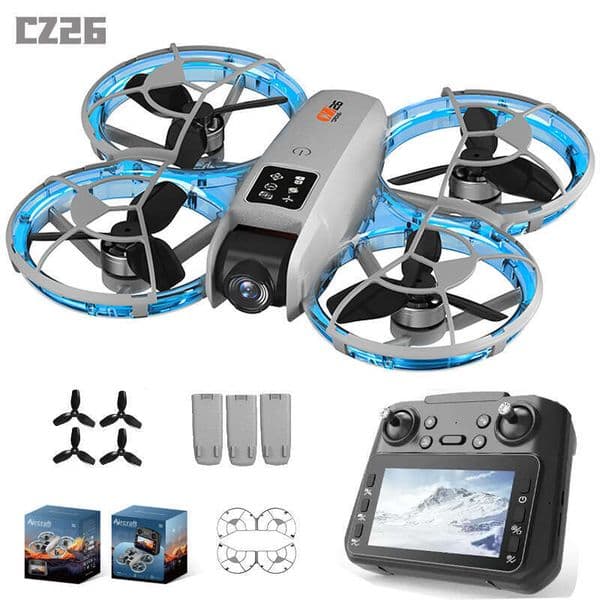 New CZ26 Model Small For Elementary School Students, Remote Control Aircraft Toy With HD Aerial Photography And Screen Control, Brushless Motor Drone SANNAING