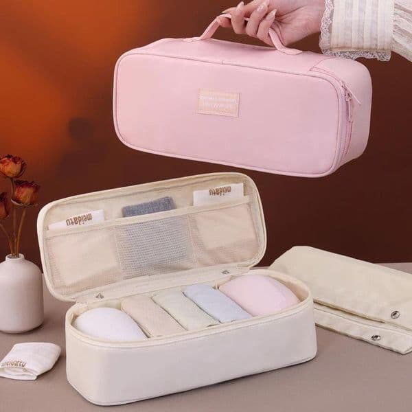 Duffel Bags 2 In 1 Travel Underwear Storage Bag Double Layer Waterproof Suitable For Business Trip Portable Panties Socks