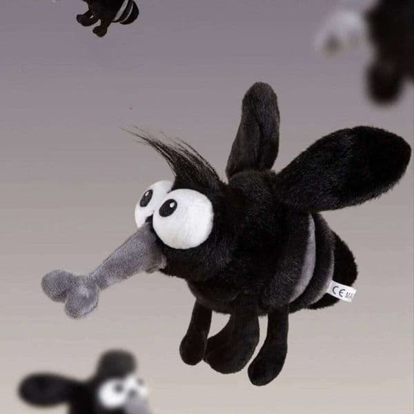 13cm/25cm Summer Mosquito Plush Cute Stuffed Bug with Angry Face Funny Anti-Pest Gift for Kids&Meme Lovers Home Decor Party Game C260130