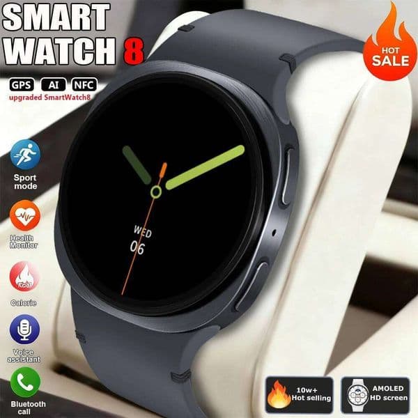 2026 New Watch 8 mini GPS Tracker Smartwatch Man Women Health Sport AMOLED Heart Rate NFC Call Waterproof Smartwatches Z260129