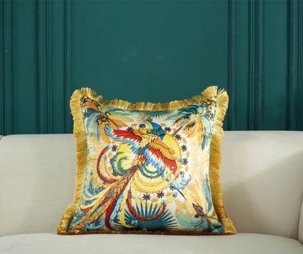 2026 Light Luxury Fashionable retro designer pillow decorative pad luxury velvet fabric tassel pad waist pillowcase sofa car pillowcase cushion cover