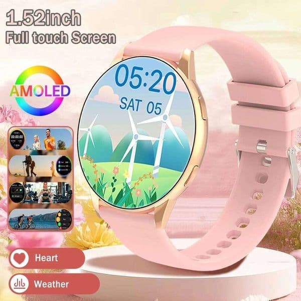 2026 New Smartwatch Amazfit Active2 Voice Assistant 1.52 AMOLED For Xiaomi Outdoor Sports Fashion Watch Men Women Gift Z260129