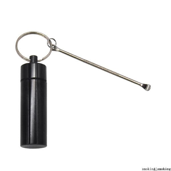 Dab Wax Tobacco Container Box 8ml Metal Pill Cases Jars Storage Holder with Keychain Dabber Tool for Dry Herb DHL