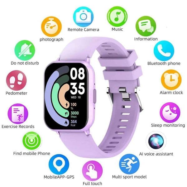 Global Edition 5 Lite Men Women Display 100+ Sports Mode 1.83 Full Touch Call Waterproof Smart Watch Gifts Z260129