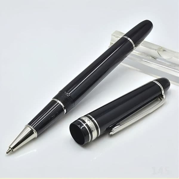 Promotion - Luxury Monte Msk-145 Matte Black Rollerball Pen 4810 Nib Ballpoint Pen Fountain Pens Writing Office School Supplies With Series